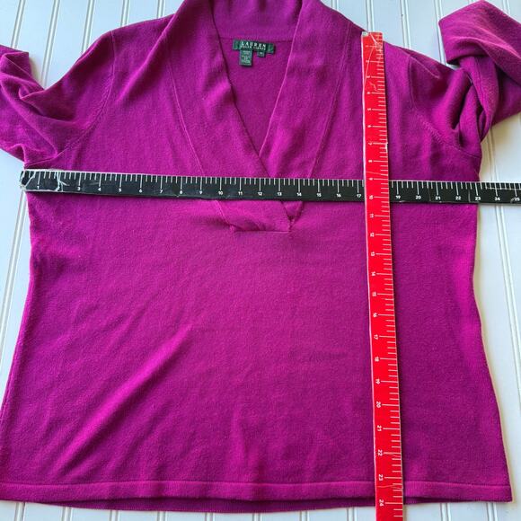 Lauren Ralph Lauren Silk Cashmere Blend Pink Pullover sweater size 1X - Picture 6 of 7